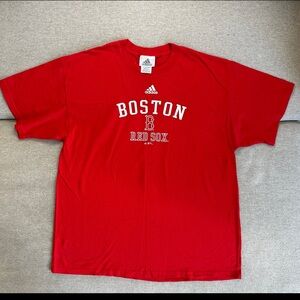Adidas Boston Red Sox 2004 T-shirt Mens Size XL Red Y2K VTG Rare Excellent cond